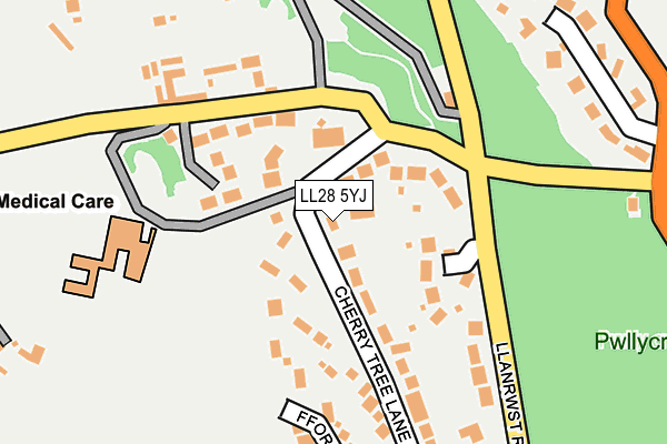 LL28 5YJ map - OS OpenMap – Local (Ordnance Survey) LL28 5YJ map - OS OpenMap – Local (Ordnance Survey)