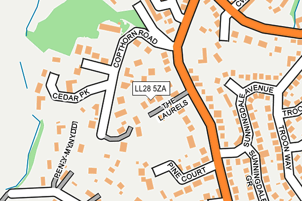 LL28 5ZA map - OS OpenMap – Local (Ordnance Survey) LL28 5ZA map - OS OpenMap – Local (Ordnance Survey)