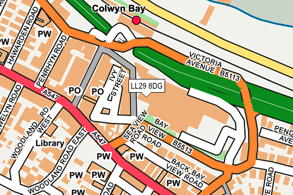 LL29 8DG map - OS OpenMap – Local (Ordnance Survey) LL29 8DG map - OS OpenMap – Local (Ordnance Survey)