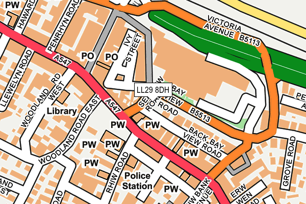 LL29 8DH map - OS OpenMap – Local (Ordnance Survey) LL29 8DH map - OS OpenMap – Local (Ordnance Survey)