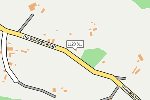 LL29 8LJ map - OS OpenMap – Local (Ordnance Survey) LL29 8LJ map - OS OpenMap – Local (Ordnance Survey)
