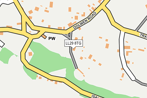 LL29 8TG map - OS OpenMap – Local (Ordnance Survey) LL29 8TG map - OS OpenMap – Local (Ordnance Survey)