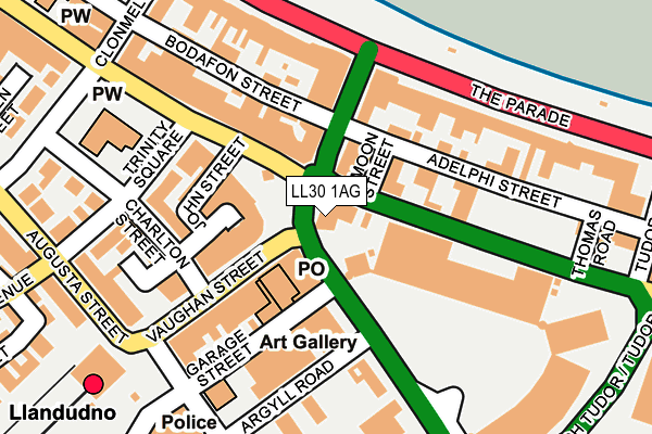 LL30 1AG map - OS OpenMap – Local (Ordnance Survey) LL30 1AG map - OS OpenMap – Local (Ordnance Survey)