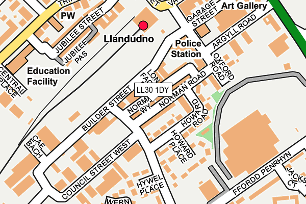 LL30 1DY map - OS OpenMap – Local (Ordnance Survey) LL30 1DY map - OS OpenMap – Local (Ordnance Survey)