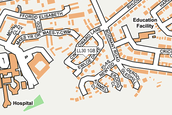 LL30 1GB map - OS OpenMap – Local (Ordnance Survey) LL30 1GB map - OS OpenMap – Local (Ordnance Survey)