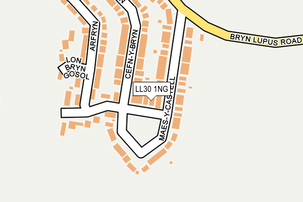 LL30 1NG map - OS OpenMap – Local (Ordnance Survey) LL30 1NG map - OS OpenMap – Local (Ordnance Survey)