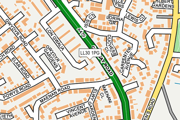 LL30 1PG map - OS OpenMap – Local (Ordnance Survey) LL30 1PG map - OS OpenMap – Local (Ordnance Survey)