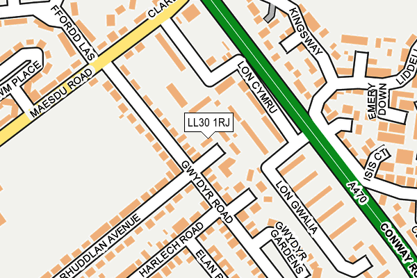 LL30 1RJ map - OS OpenMap – Local (Ordnance Survey) LL30 1RJ map - OS OpenMap – Local (Ordnance Survey)