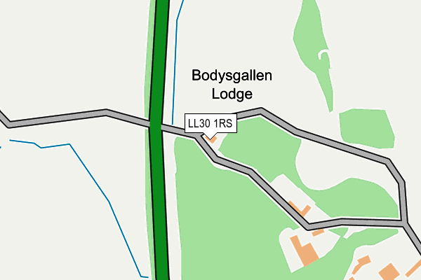 LL30 1RS map - OS OpenMap – Local (Ordnance Survey) LL30 1RS map - OS OpenMap – Local (Ordnance Survey)