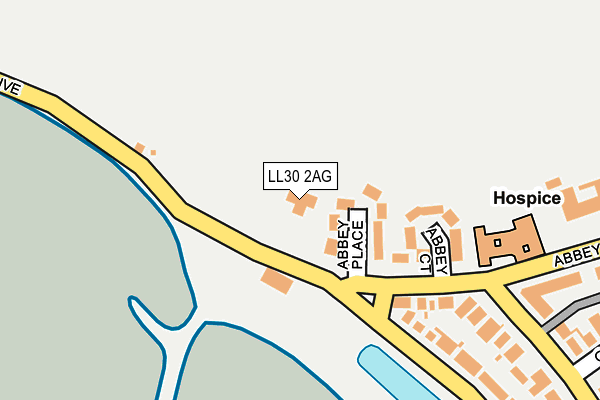 LL30 2AG map - OS OpenMap – Local (Ordnance Survey) LL30 2AG map - OS OpenMap – Local (Ordnance Survey)