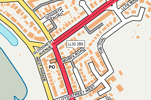 LL30 2BS map - OS OpenMap – Local (Ordnance Survey) LL30 2BS map - OS OpenMap – Local (Ordnance Survey)