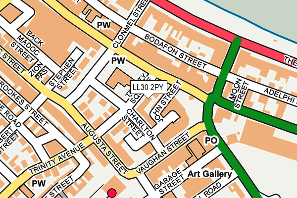 LL30 2PY map - OS OpenMap – Local (Ordnance Survey) LL30 2PY map - OS OpenMap – Local (Ordnance Survey)