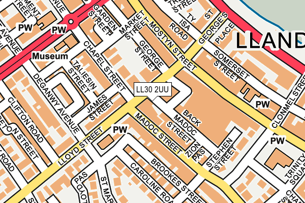 LL30 2UU map - OS OpenMap – Local (Ordnance Survey) LL30 2UU map - OS OpenMap – Local (Ordnance Survey)
