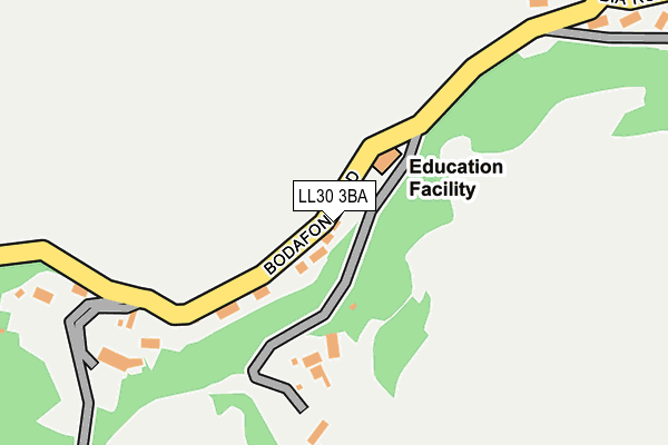 LL30 3BA map - OS OpenMap – Local (Ordnance Survey) LL30 3BA map - OS OpenMap – Local (Ordnance Survey)