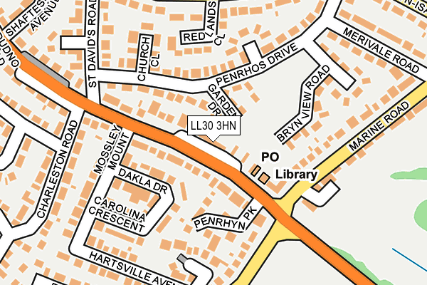 LL30 3HN map - OS OpenMap – Local (Ordnance Survey) LL30 3HN map - OS OpenMap – Local (Ordnance Survey)