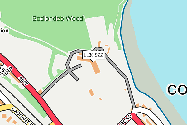 LL30 9ZZ map - OS OpenMap – Local (Ordnance Survey) LL30 9ZZ map - OS OpenMap – Local (Ordnance Survey)