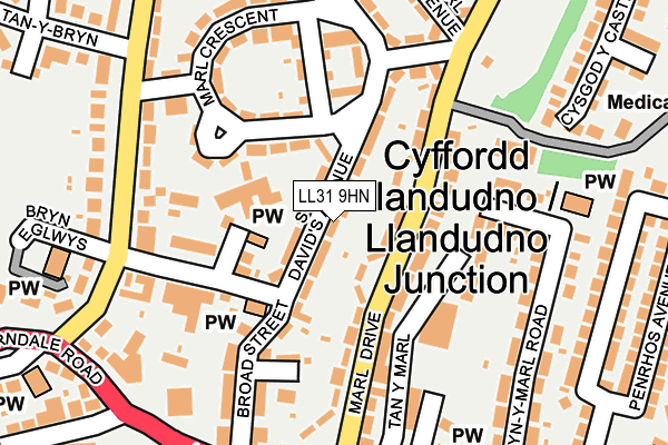 LL31 9HN map - OS OpenMap – Local (Ordnance Survey) LL31 9HN map - OS OpenMap – Local (Ordnance Survey)