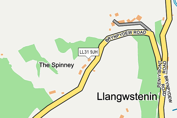 LL31 9JH map - OS OpenMap – Local (Ordnance Survey) LL31 9JH map - OS OpenMap – Local (Ordnance Survey)