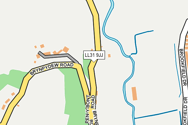 LL31 9JJ map - OS OpenMap – Local (Ordnance Survey) LL31 9JJ map - OS OpenMap – Local (Ordnance Survey)