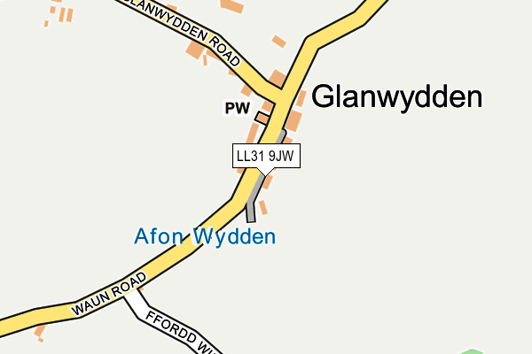 LL31 9JW map - OS OpenMap – Local (Ordnance Survey)