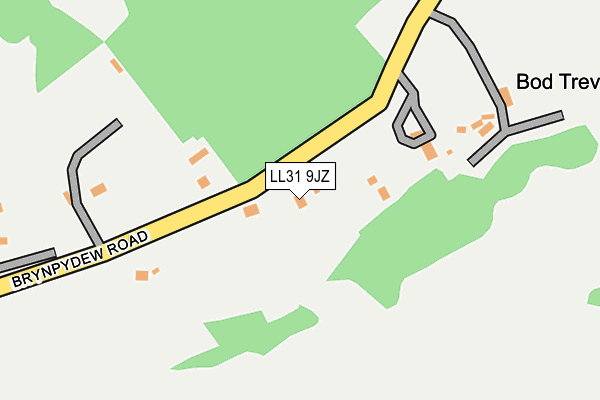 LL31 9JZ map - OS OpenMap – Local (Ordnance Survey) LL31 9JZ map - OS OpenMap – Local (Ordnance Survey)