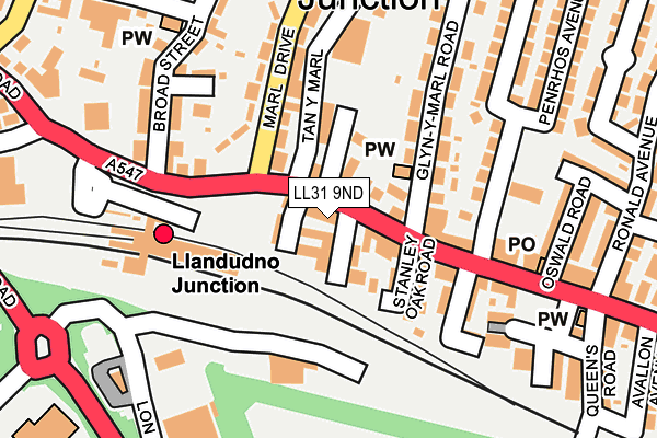 LL31 9ND map - OS OpenMap – Local (Ordnance Survey) LL31 9ND map - OS OpenMap – Local (Ordnance Survey)