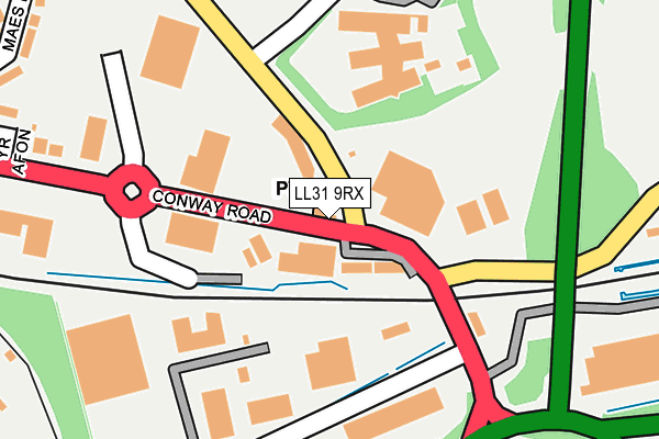 LL31 9RX map - OS OpenMap – Local (Ordnance Survey) LL31 9RX map - OS OpenMap – Local (Ordnance Survey)