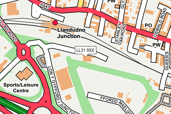 LL31 9XX map - OS OpenMap – Local (Ordnance Survey) LL31 9XX map - OS OpenMap – Local (Ordnance Survey)
