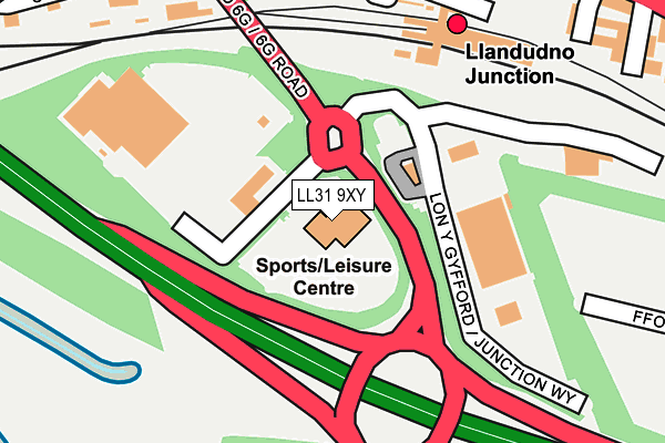 LL31 9XY map - OS OpenMap – Local (Ordnance Survey)