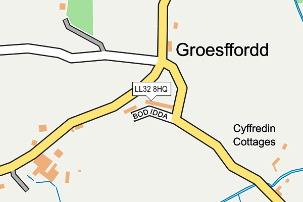 LL32 8HQ map - OS OpenMap – Local (Ordnance Survey)