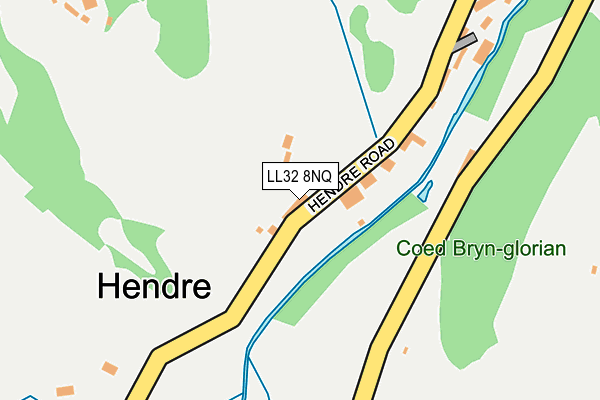 LL32 8NQ map - OS OpenMap – Local (Ordnance Survey)