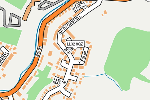 LL32 8QZ map - OS OpenMap – Local (Ordnance Survey) LL32 8QZ map - OS OpenMap – Local (Ordnance Survey)