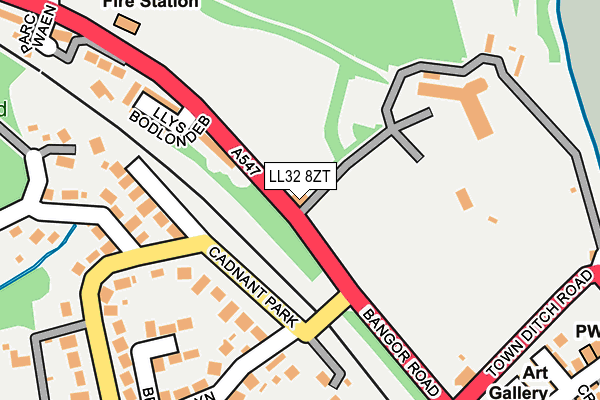 LL32 8ZT map - OS OpenMap – Local (Ordnance Survey) LL32 8ZT map - OS OpenMap – Local (Ordnance Survey)