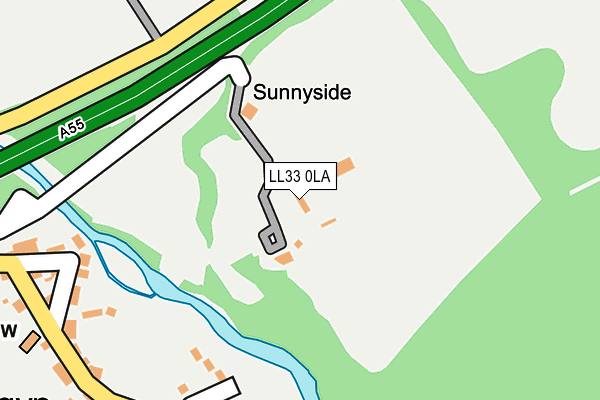 LL33 0LA map - OS OpenMap – Local (Ordnance Survey) LL33 0LA map - OS OpenMap – Local (Ordnance Survey)