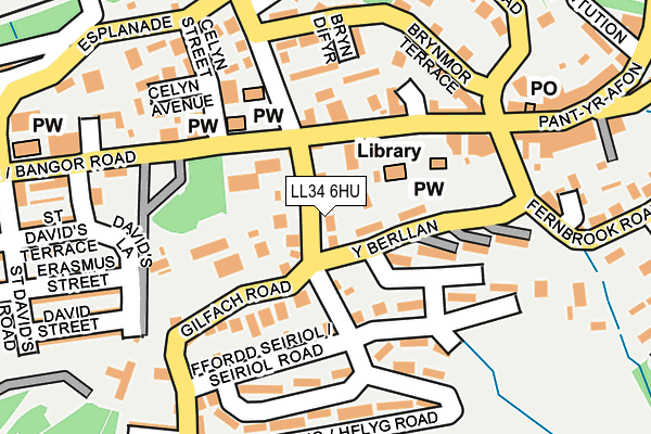 LL34 6HU map - OS OpenMap – Local (Ordnance Survey) LL34 6HU map - OS OpenMap – Local (Ordnance Survey)