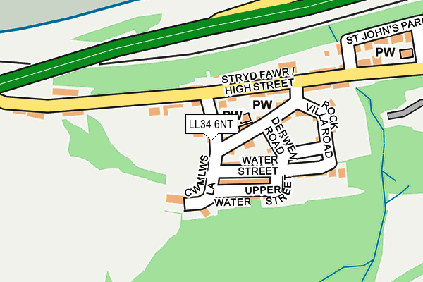 LL34 6NT map - OS OpenMap – Local (Ordnance Survey) LL34 6NT map - OS OpenMap – Local (Ordnance Survey)