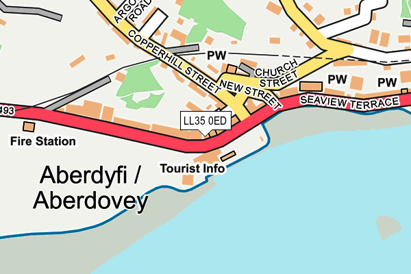 LL35 0ED map - OS OpenMap – Local (Ordnance Survey) LL35 0ED map - OS OpenMap – Local (Ordnance Survey)