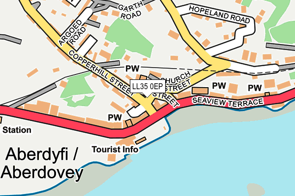 LL35 0EP map - OS OpenMap – Local (Ordnance Survey) LL35 0EP map - OS OpenMap – Local (Ordnance Survey)