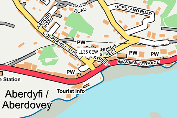 LL35 0EW map - OS OpenMap – Local (Ordnance Survey) LL35 0EW map - OS OpenMap – Local (Ordnance Survey)