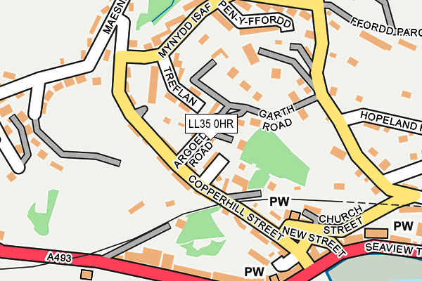 LL35 0HR map - OS OpenMap – Local (Ordnance Survey) LL35 0HR map - OS OpenMap – Local (Ordnance Survey)