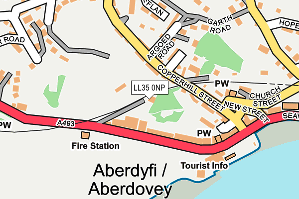LL35 0NP map - OS OpenMap – Local (Ordnance Survey) LL35 0NP map - OS OpenMap – Local (Ordnance Survey)