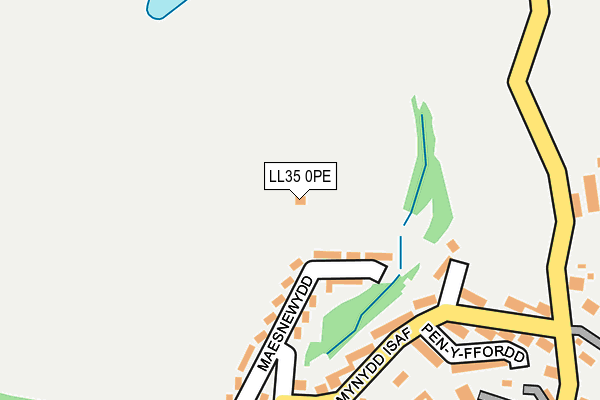 LL35 0PE map - OS OpenMap – Local (Ordnance Survey) LL35 0PE map - OS OpenMap – Local (Ordnance Survey)