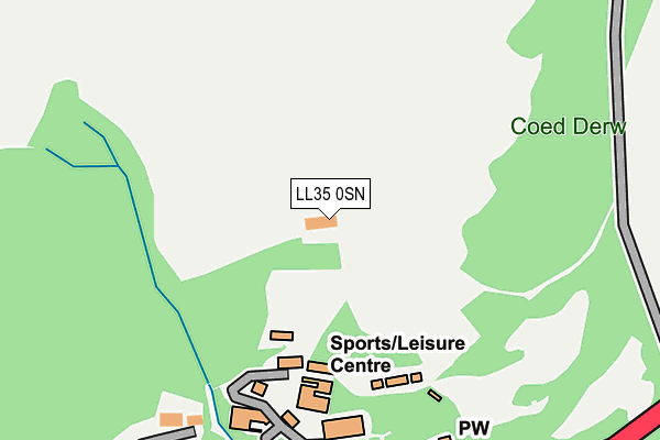 LL35 0SN map - OS OpenMap – Local (Ordnance Survey) LL35 0SN map - OS OpenMap – Local (Ordnance Survey)