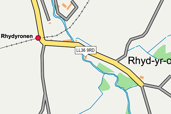 LL36 9RD map - OS OpenMap – Local (Ordnance Survey) LL36 9RD map - OS OpenMap – Local (Ordnance Survey)
