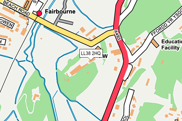 LL38 2HQ map - OS OpenMap – Local (Ordnance Survey) LL38 2HQ map - OS OpenMap – Local (Ordnance Survey)