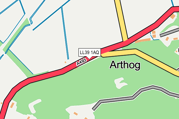 LL39 1AQ map - OS OpenMap – Local (Ordnance Survey) LL39 1AQ map - OS OpenMap – Local (Ordnance Survey)