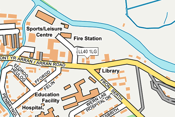 LL40 1LG map - OS OpenMap – Local (Ordnance Survey) LL40 1LG map - OS OpenMap – Local (Ordnance Survey)