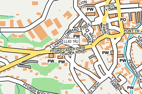 LL40 1RJ map - OS OpenMap – Local (Ordnance Survey) LL40 1RJ map - OS OpenMap – Local (Ordnance Survey)