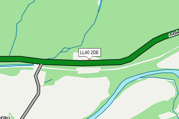 LL40 2DE map - OS OpenMap – Local (Ordnance Survey) LL40 2DE map - OS OpenMap – Local (Ordnance Survey)