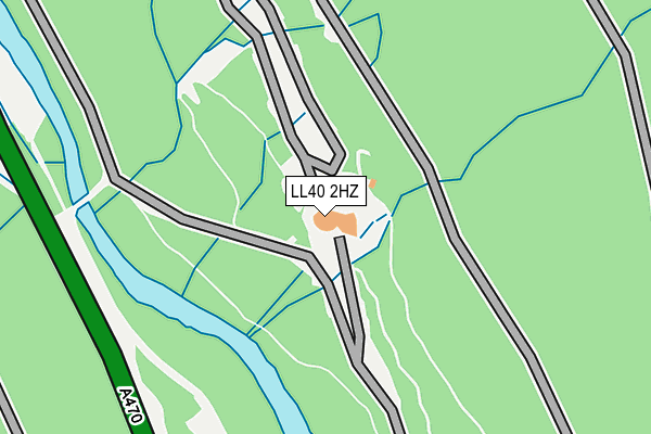 LL40 2HZ map - OS OpenMap – Local (Ordnance Survey) LL40 2HZ map - OS OpenMap – Local (Ordnance Survey)